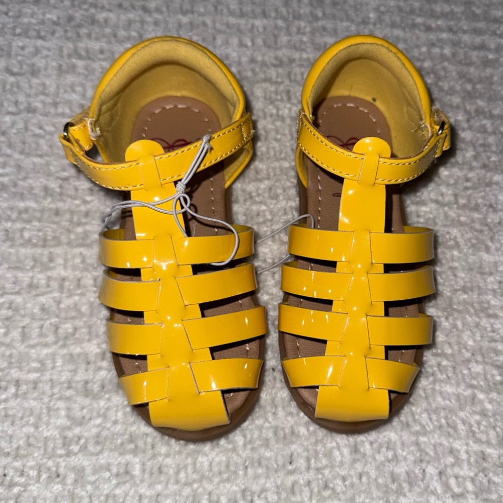 Jellypop Bright Yellow Kids Sandals